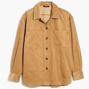Madewell Corduroy Kentwood Oversized Shirt-Jacket